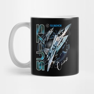 SU-75 Checkmate Stealth Fighter Aircraft Mug